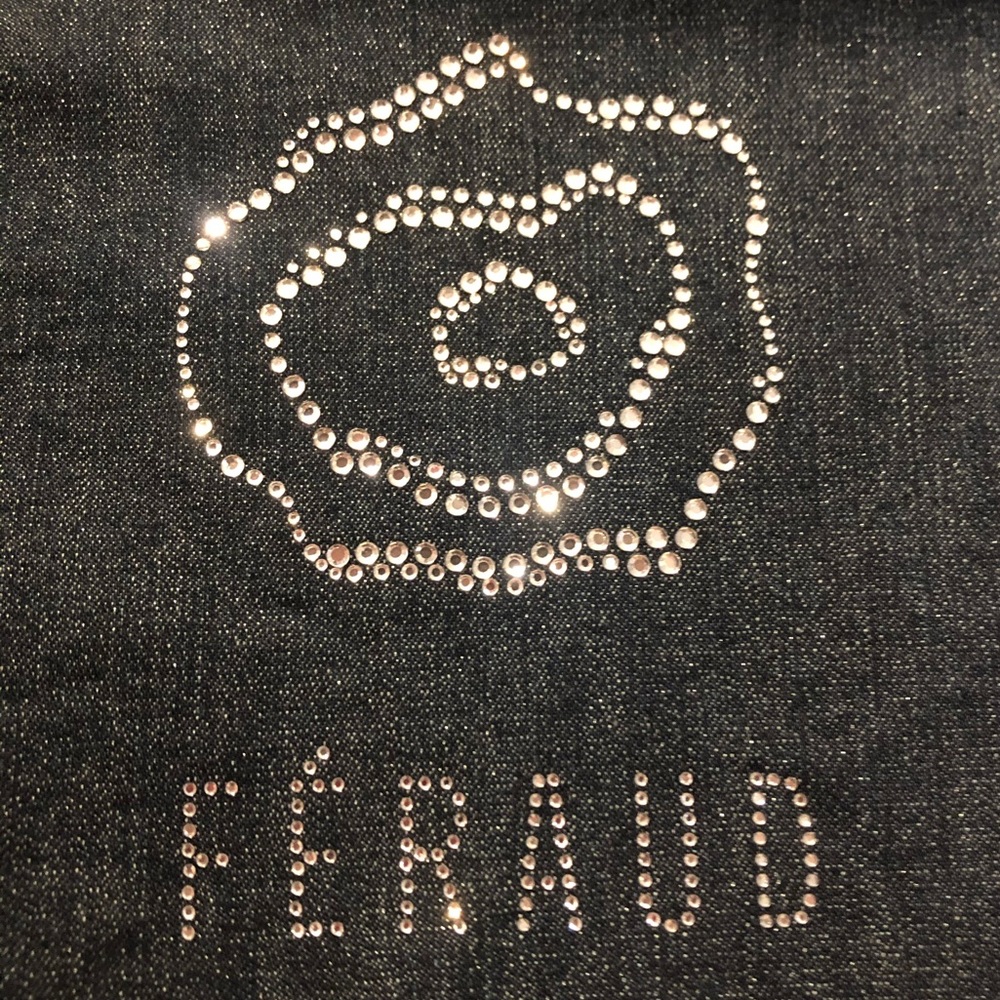 Louis Féraud Denim Rhinestone Jean Jacket
